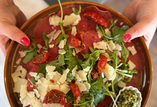 vakantie diner carpaccio restaurant oatmossche ootmarsum